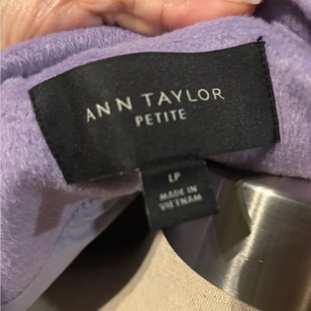Ann Taylor 🛍️ Belted Funnel Neck Coat Trench Coat